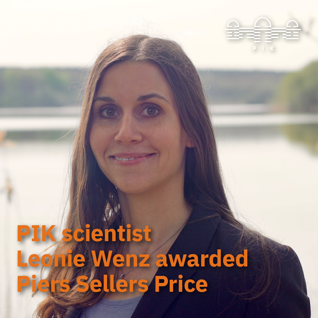 Leonie Wenz receives Piers Sellers prize