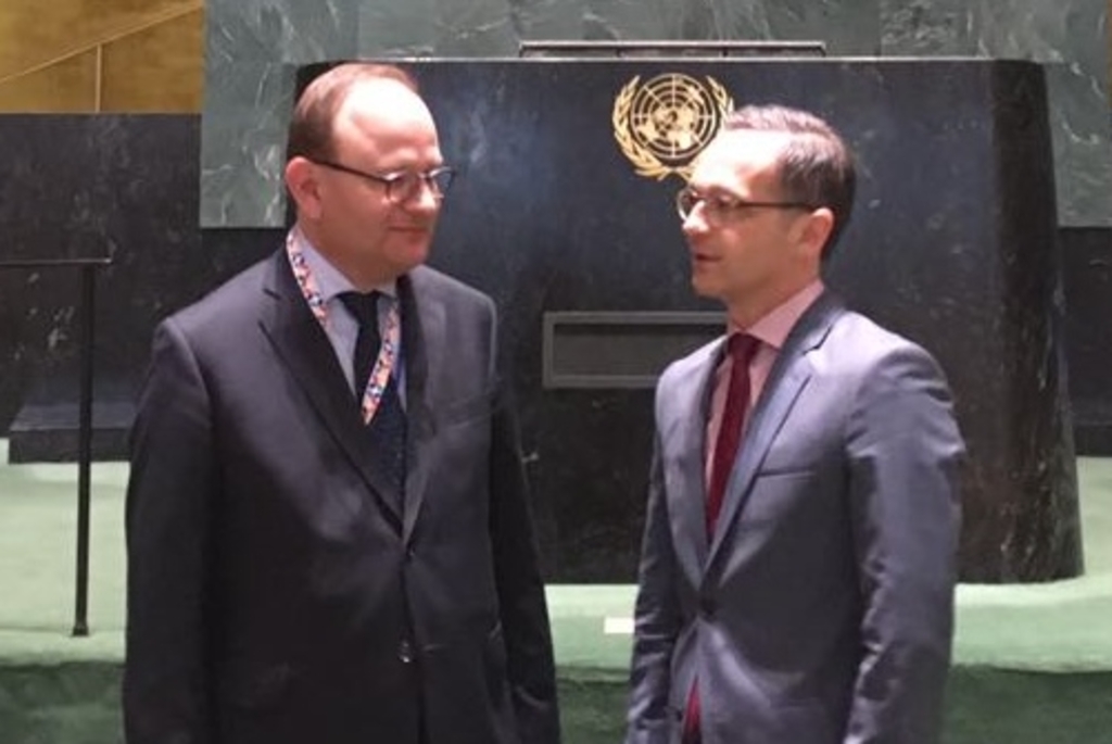 Edenhofer accompanies Foreign Minister Maas to United Nations