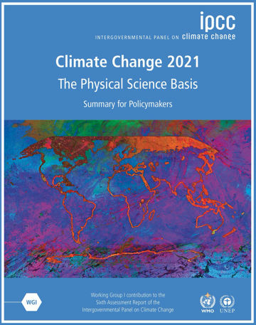 Sixth assessment report of IPCC, WG1 released